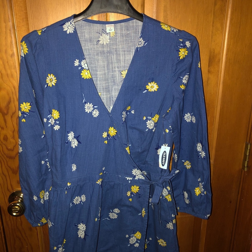 Cotton wrap dress